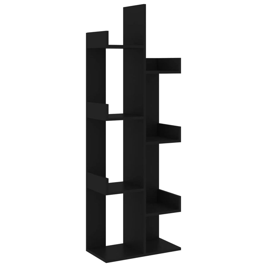 Boekenkast 48X25,5X40 Cm Bewerkt Hout Zwart