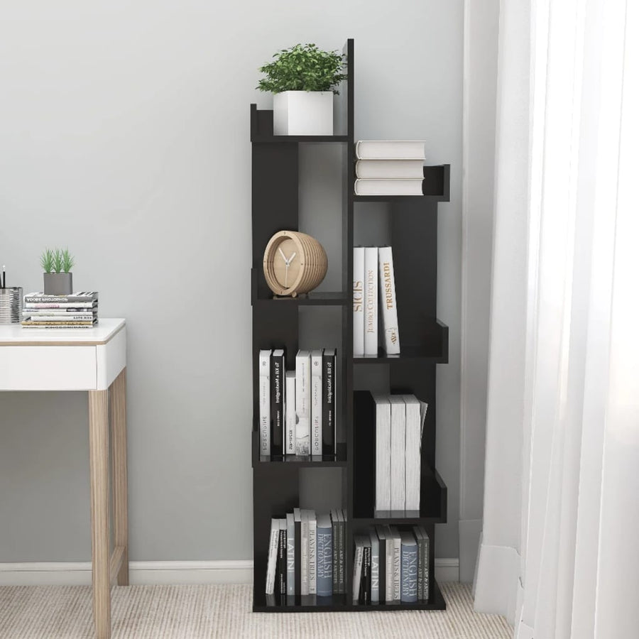 Boekenkast 48X25,5X40 Cm Bewerkt Hout Zwart