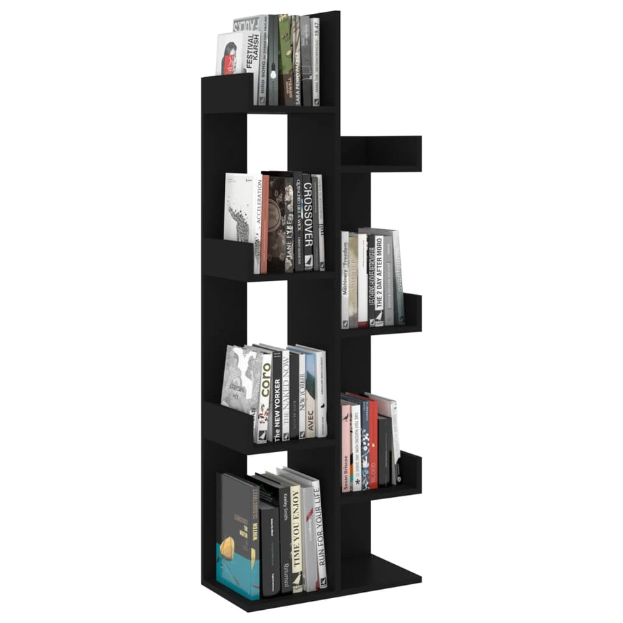 Boekenkast 48X25,5X40 Cm Bewerkt Hout Zwart