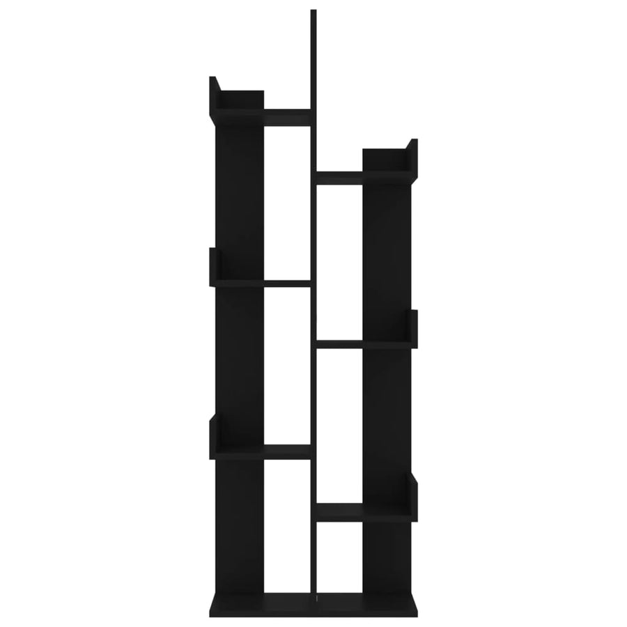 Boekenkast 48X25,5X40 Cm Bewerkt Hout Zwart
