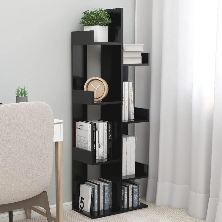 Boekenkast 48X25,5X40 Cm Bewerkt Hout Zwart