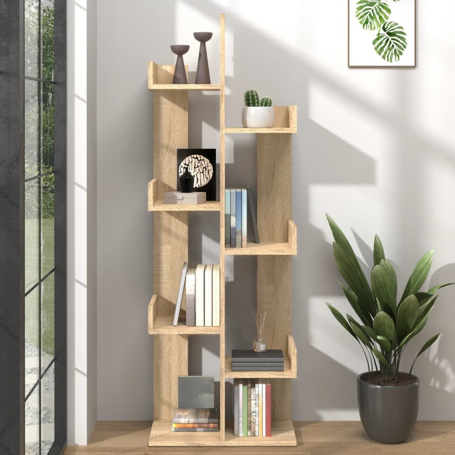 Boekenkast 48X25,5X40 Cm Spaanplaat Kleurig Sonoma eiken