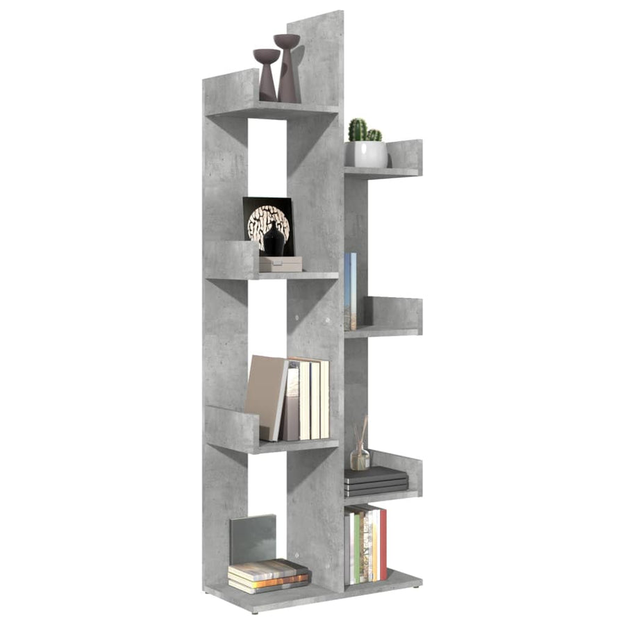 Boekenkast 48X25,5X40 Cm Spaanplaat Betongrijs