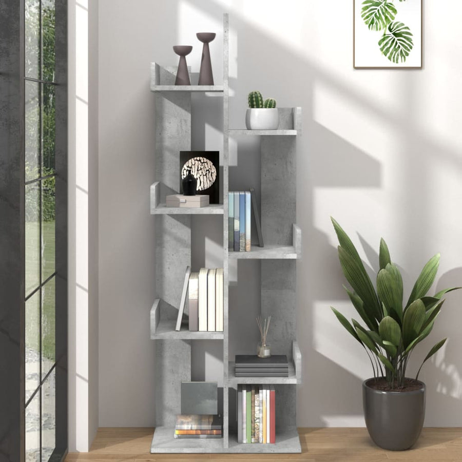 Boekenkast 48X25,5X40 Cm Spaanplaat Betongrijs