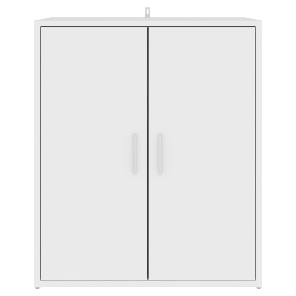 Schoenenkast 60x35x70 cm spaanplaat wit Wit