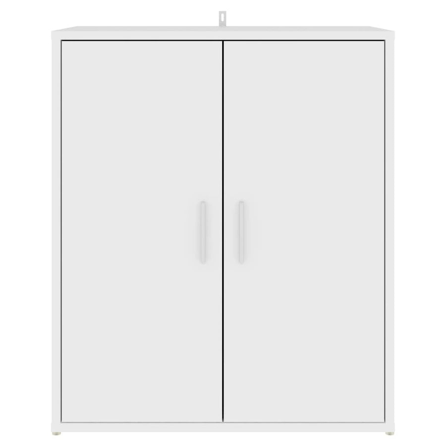 Schoenenkast 60x35x70 cm spaanplaat wit Wit