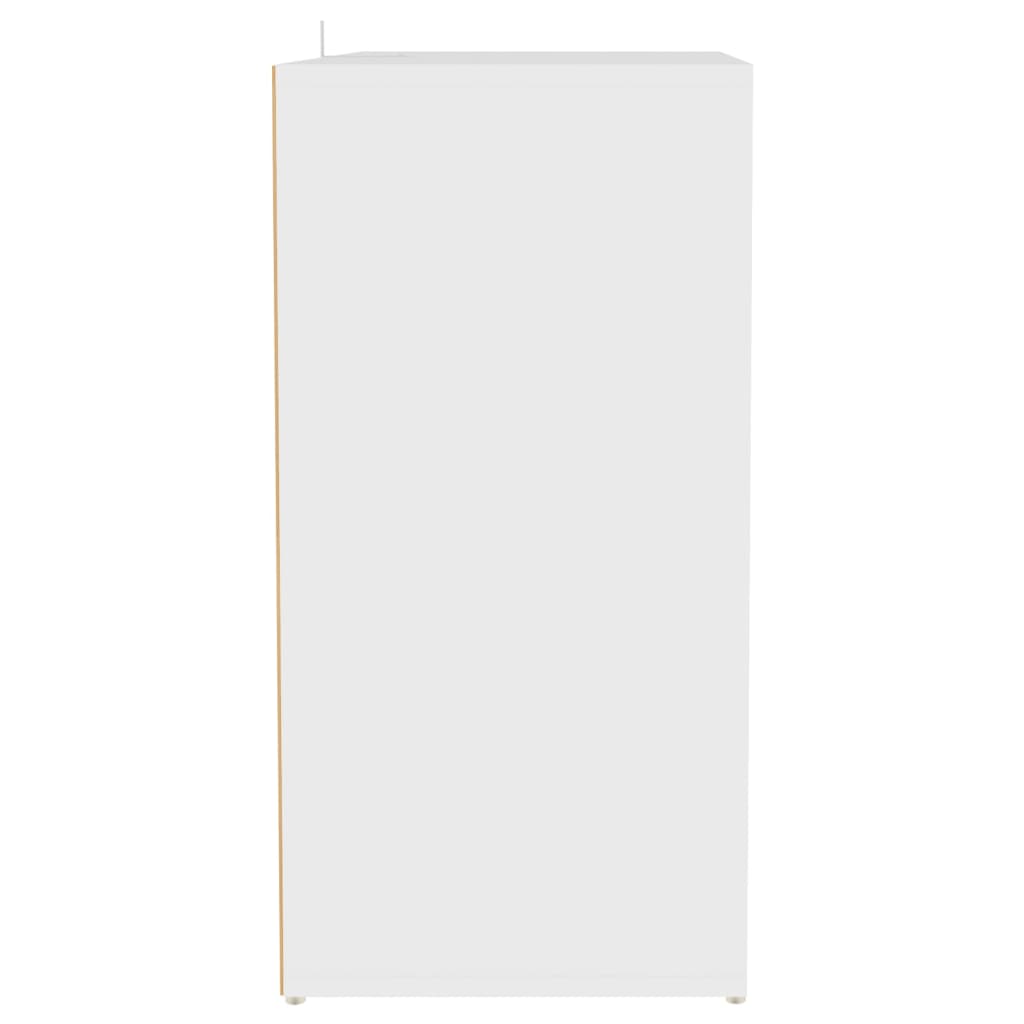 Schoenenkast 60x35x70 cm spaanplaat wit Wit