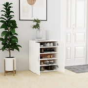 Schoenenkast 60x35x70 cm wit spaanplaat