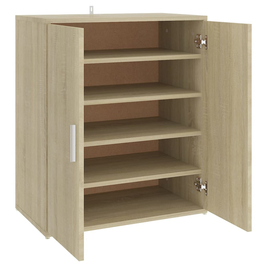 Schoenenkast 60x35x70 cm spaanplaat sonoma eikenkleurig Sonoma eiken