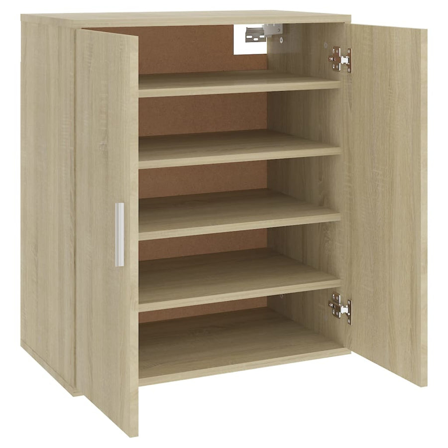 Schoenenkast 60x35x70 cm spaanplaat sonoma eikenkleurig Sonoma eiken