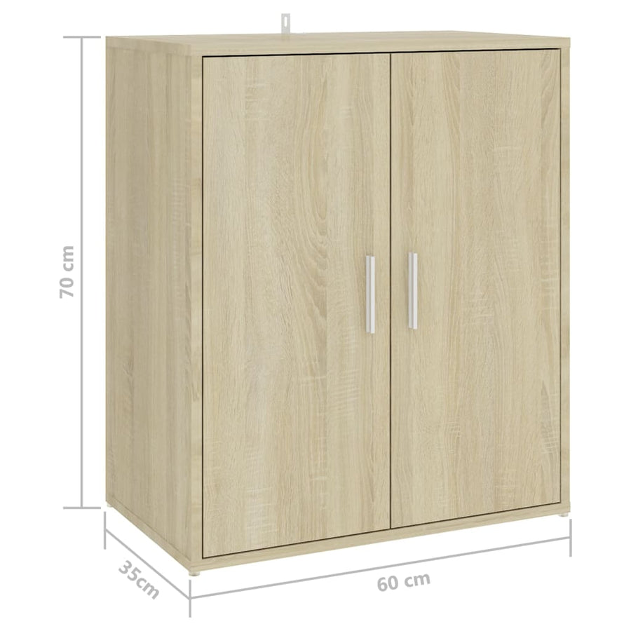 Schoenenkast 60x35x70 cm spaanplaat sonoma eikenkleurig Sonoma eiken