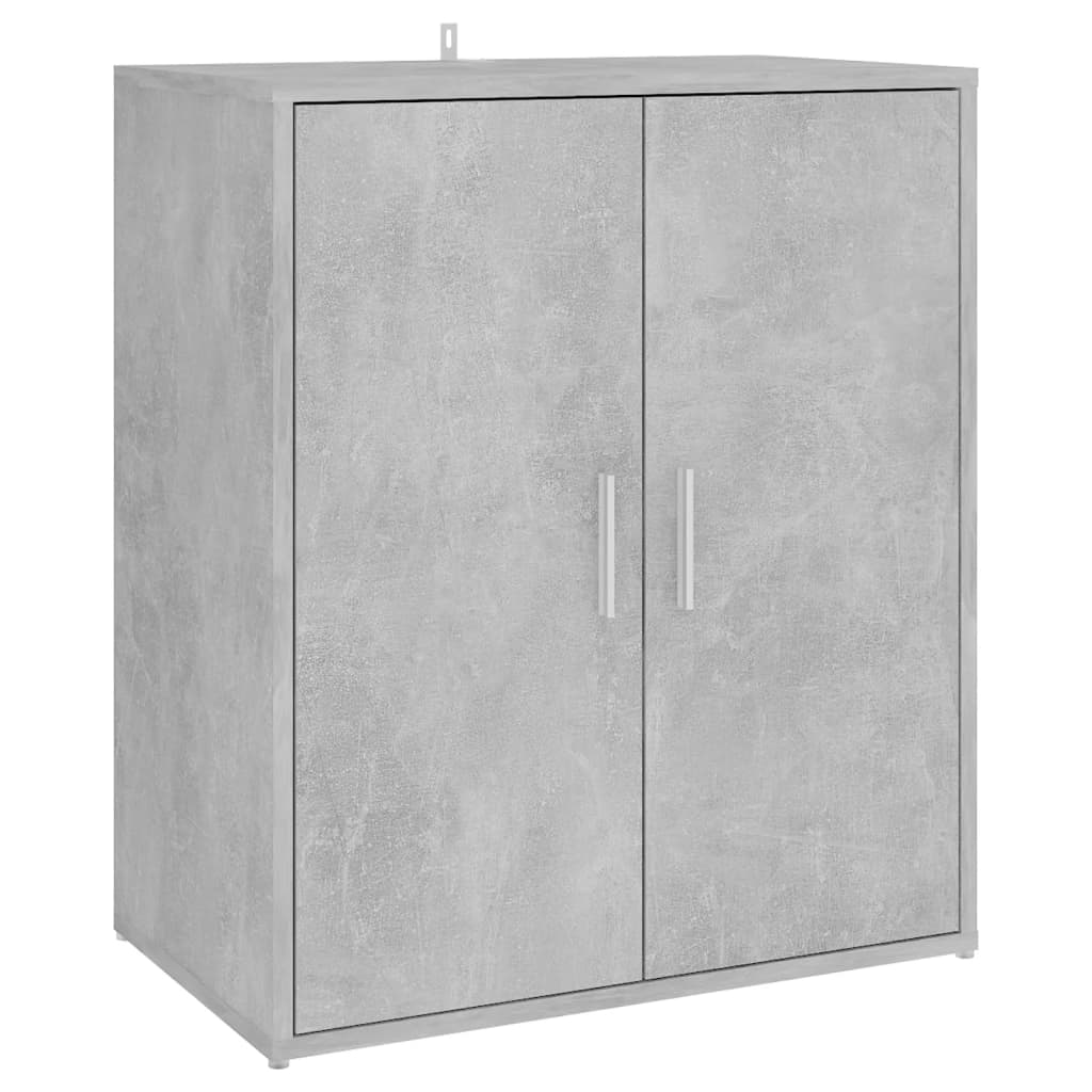 Schoenenkast 60x35x70 cm spaanplaat betongrijs Betongrijs