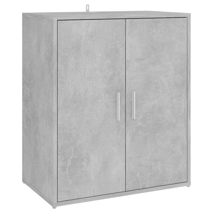 Schoenenkast 60x35x70 cm spaanplaat betongrijs Betongrijs