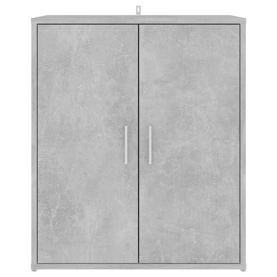 Schoenenkast 60x35x70 cm spaanplaat betongrijs Betongrijs