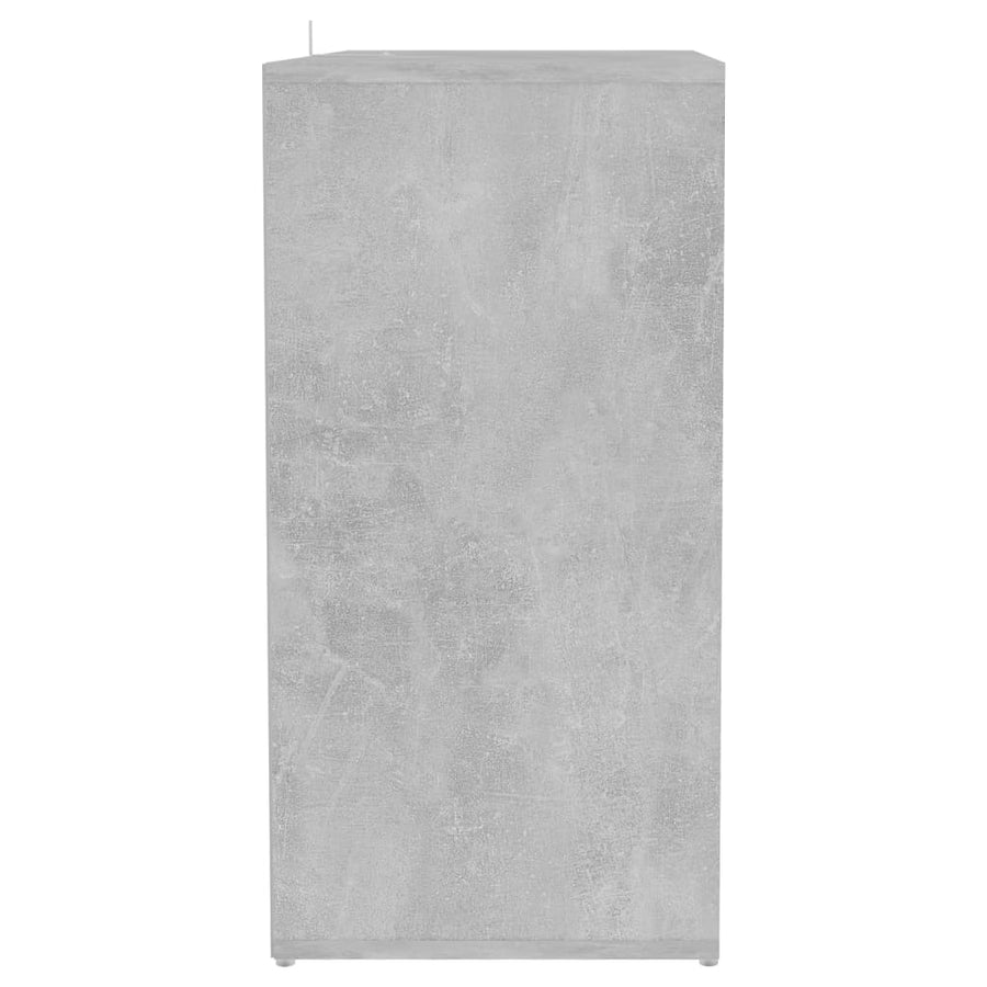 Schoenenkast 60x35x70 cm spaanplaat betongrijs Betongrijs