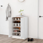 Schoenenkast 60x35x92 cm wit spaanplaat