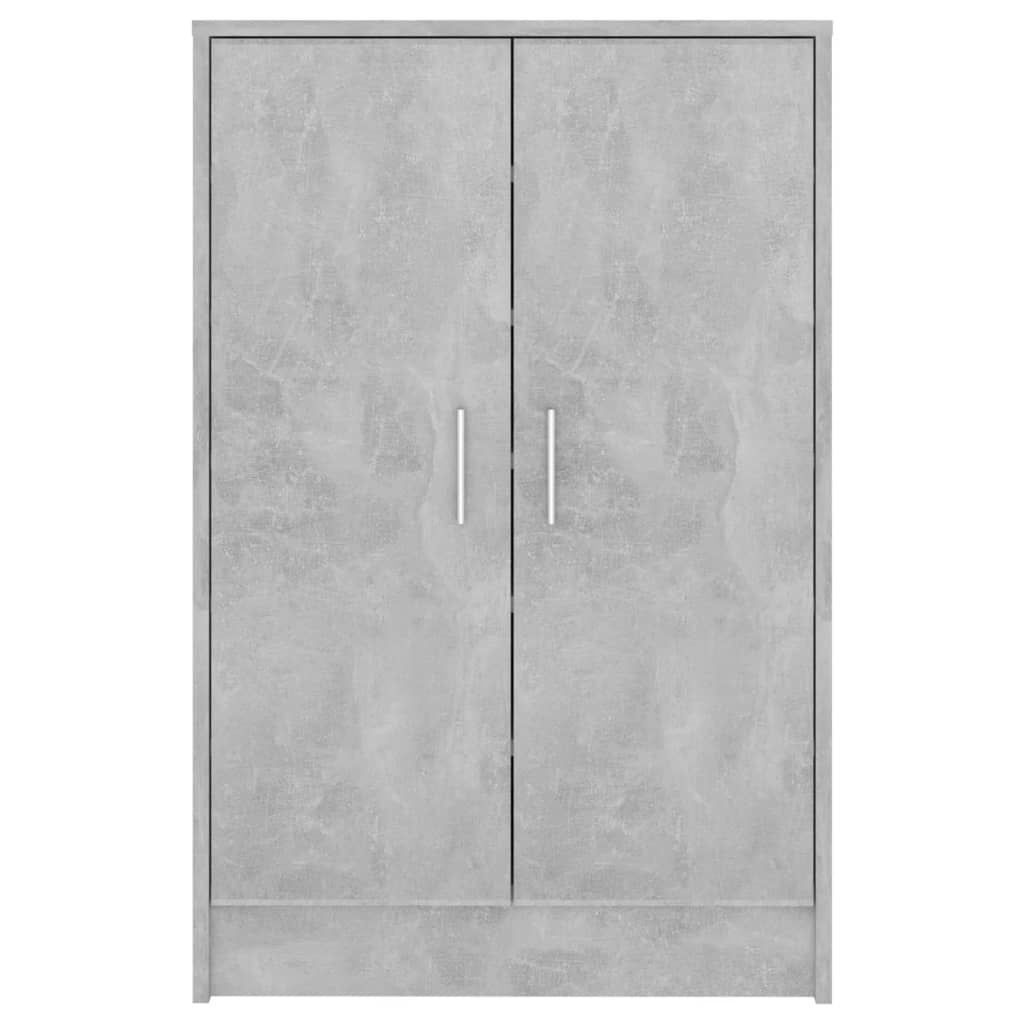Schoenenkast 60X35X92 Cm Spaanplaat Betongrijs