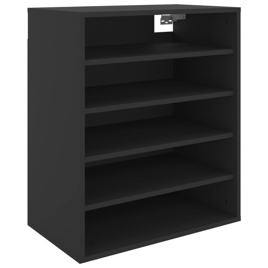 Schoenenkast 60X35X70 Cm Spaanplaat Zwart