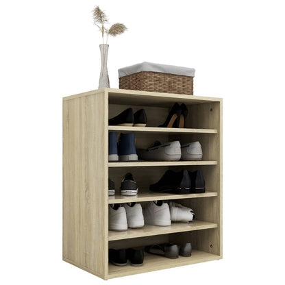 Schoenenkast 60X35X70 Cm Spaanplaat Kleurig Sonoma eiken
