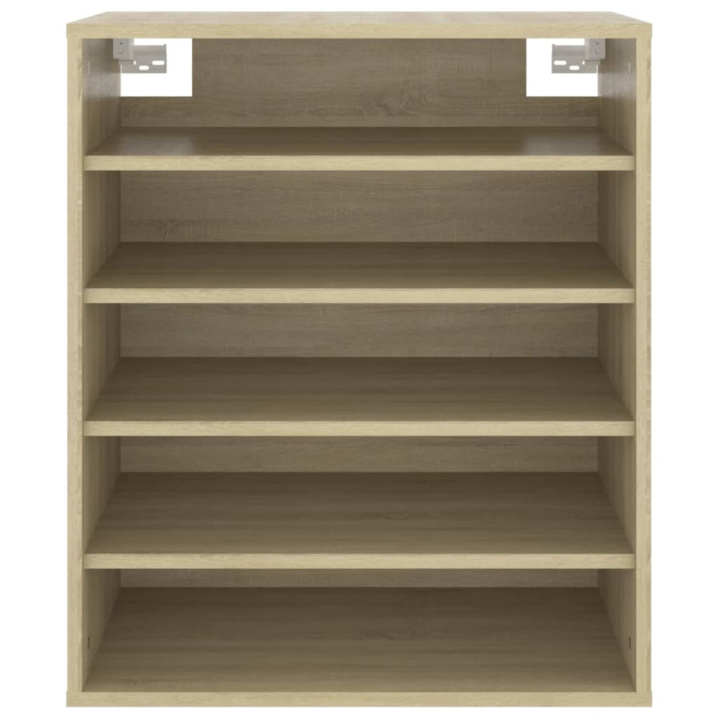 Schoenenkast 60X35X70 Cm Spaanplaat Kleurig Sonoma eiken
