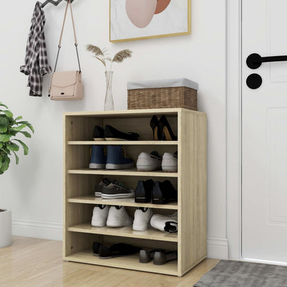 Schoenenkast 60X35X70 Cm Spaanplaat Kleurig Sonoma eiken