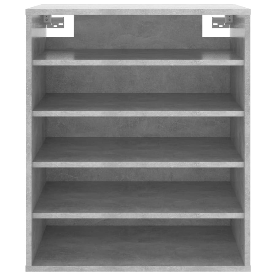 Schoenenkast 60X35X70 Cm Spaanplaat Betongrijs