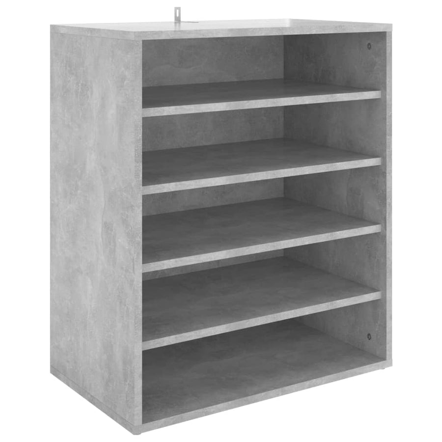 Schoenenkast 60X35X70 Cm Spaanplaat Betongrijs