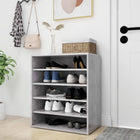 Shoe cabinet 60x35x70 cm treated wood concrete grey