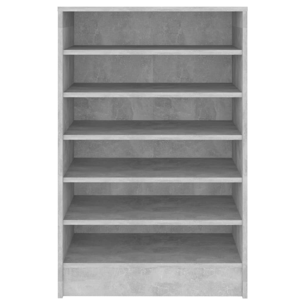 Schoenenkast 60X35X92 Cm Spaanplaat Betongrijs