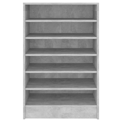 Schoenenkast 60X35X92 Cm Spaanplaat Betongrijs