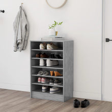 Schoenenkast 60X35X92 Cm Spaanplaat Betongrijs