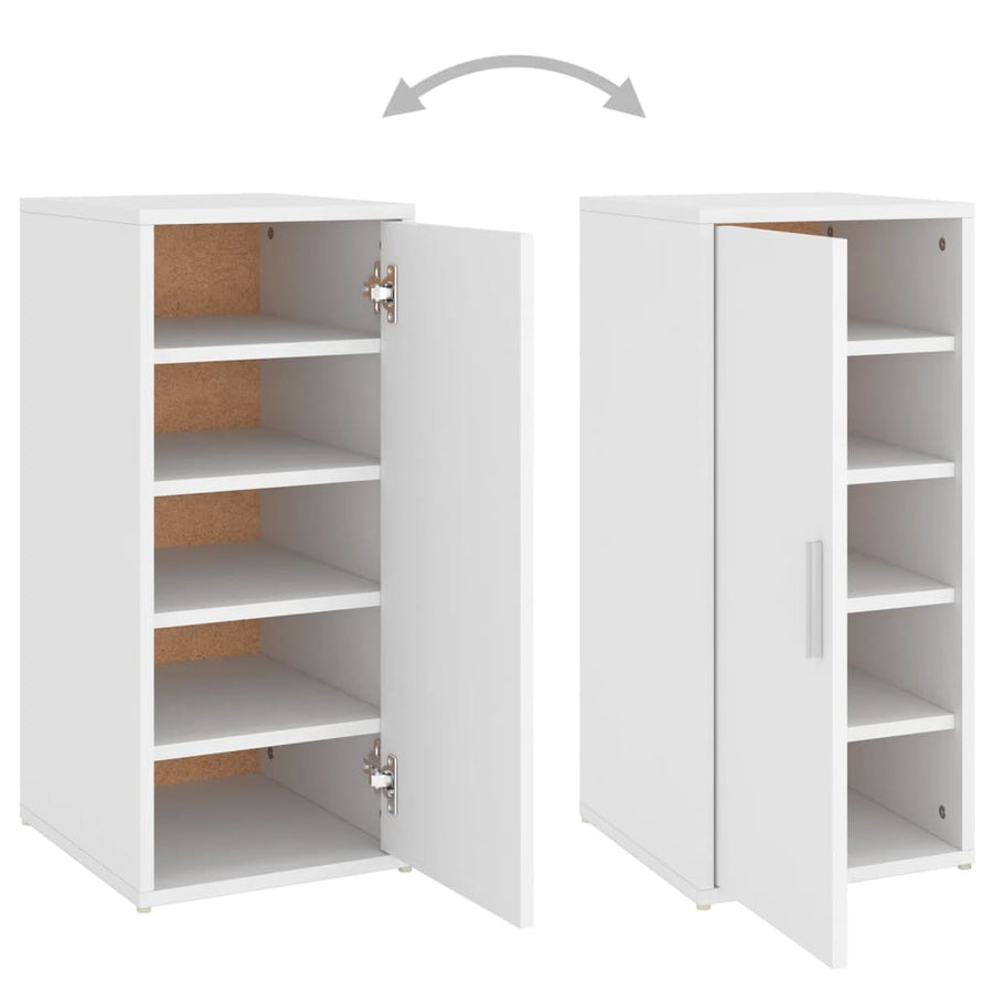 Schoenenkast 32X35X70 Cm Spaanplaat 1 Wit
