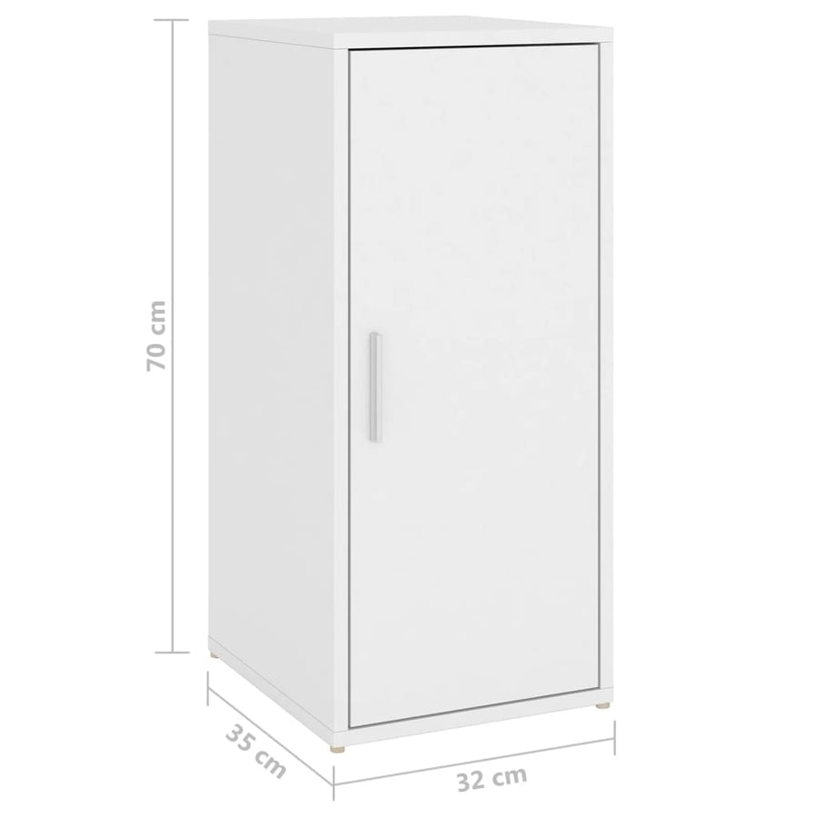 Schoenenkast 32X35X70 Cm Spaanplaat 1 Wit