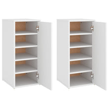 Schoenenkasten 2 St 32X35X70 Cm Bewerkt Hout Wit