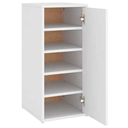 Schoenenkasten 2 St 32X35X70 Cm Bewerkt Hout Wit