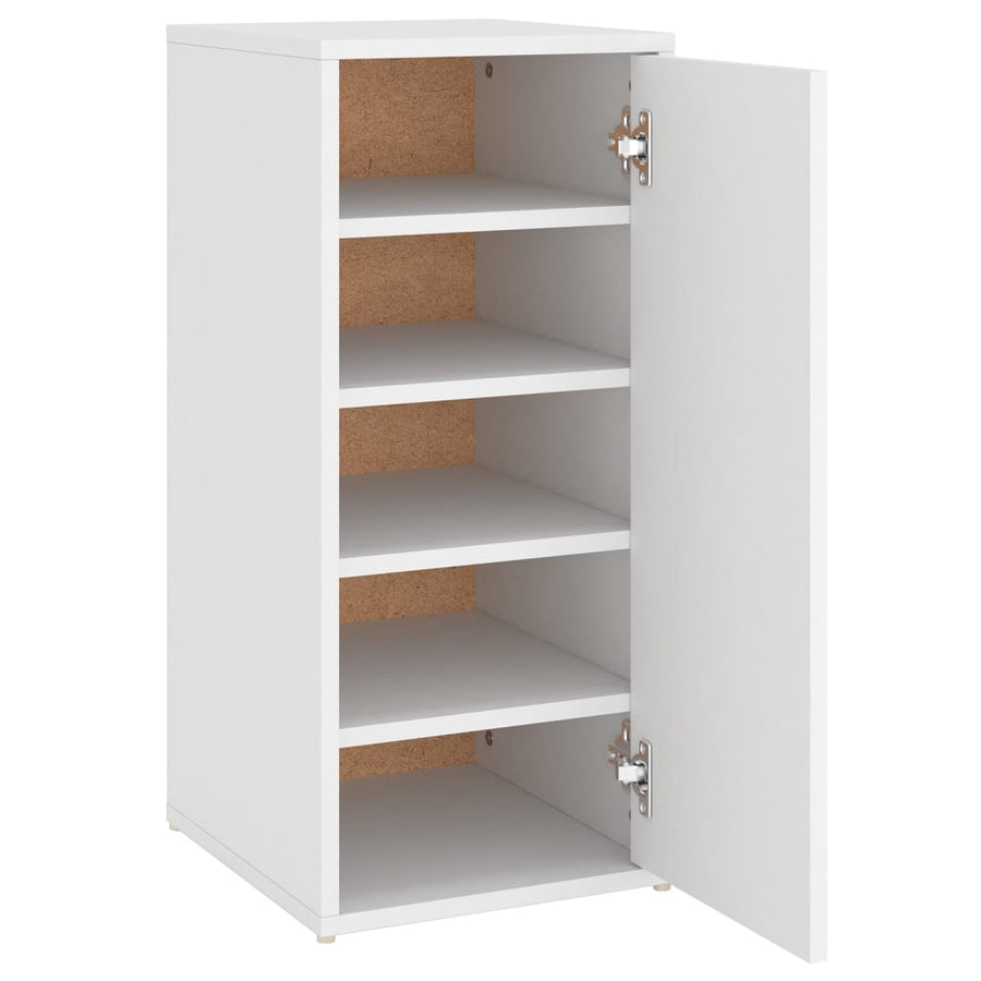 Schoenenkasten 2 St 32X35X70 Cm Bewerkt Hout Wit