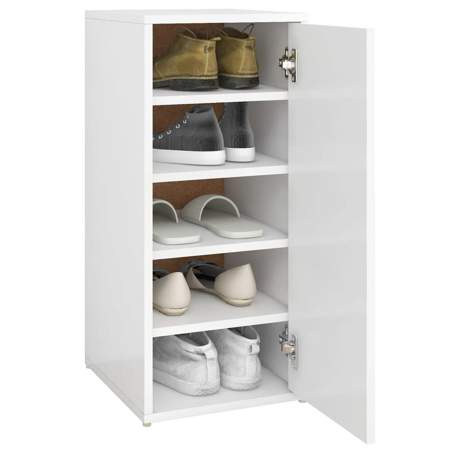 Schoenenkasten 2 St 32X35X70 Cm Bewerkt Hout Wit