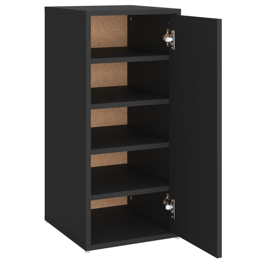 Schoenenkast 32X35X70 Cm Spaanplaat 1 Zwart