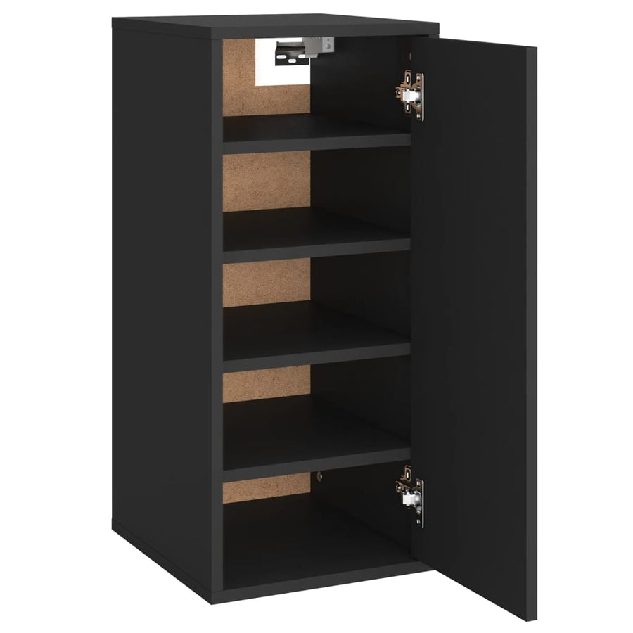 Schoenenkast 32X35X70 Cm Spaanplaat 1 Zwart
