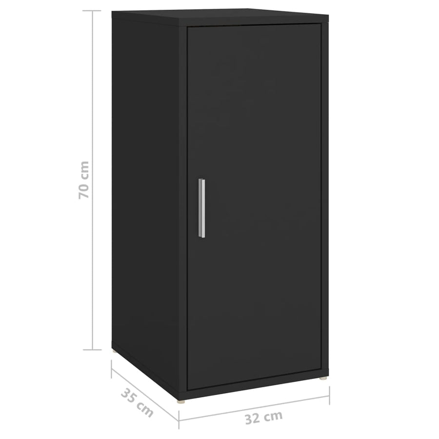 Schoenenkast 32X35X70 Cm Spaanplaat 1 Zwart
