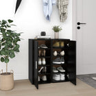Shoe cabinets 2 pcs 32x35x70 cm particle board black