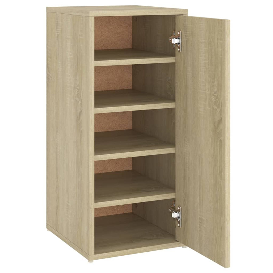 Schoenenkast 32X35X70 Cm Spaanplaat Kleurig 1 Sonoma eiken