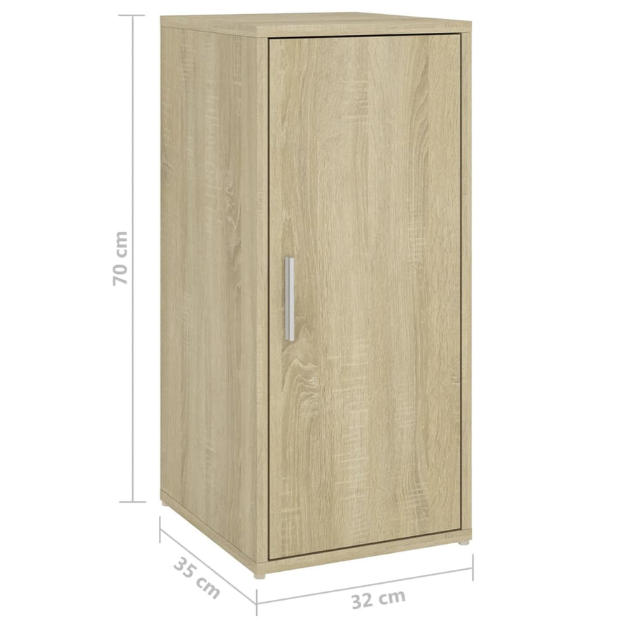 Schoenenkast 32X35X70 Cm Spaanplaat Kleurig 1 Sonoma eiken