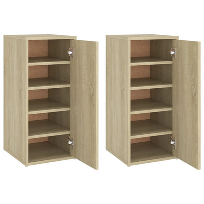Schoenenkasten 3X35X70 Cm Spaanplaat Kleurig 1 2 Sonoma eiken