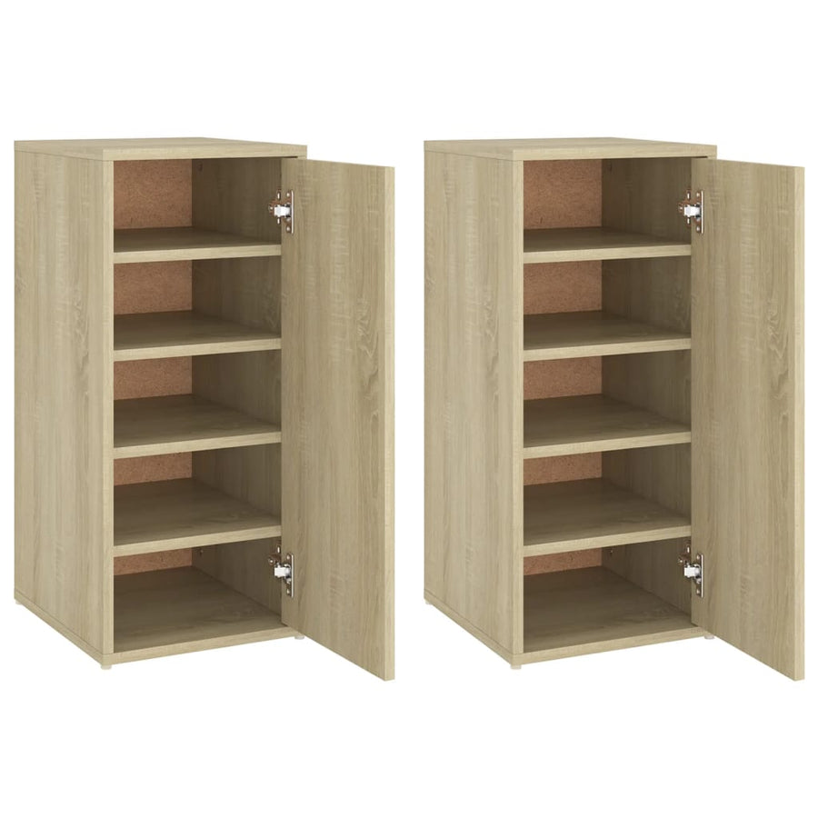 Schoenenkasten 3X35X70 Cm Spaanplaat Kleurig 1 2 Sonoma eiken