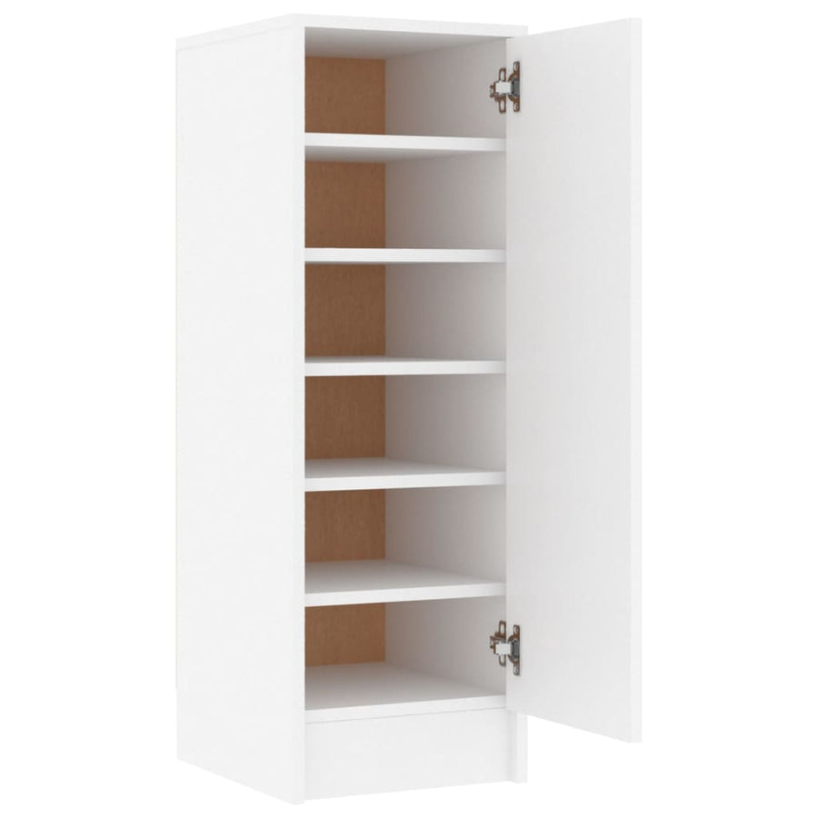 Schoenenkast 32x35x92 cm spaanplaat wit Wit