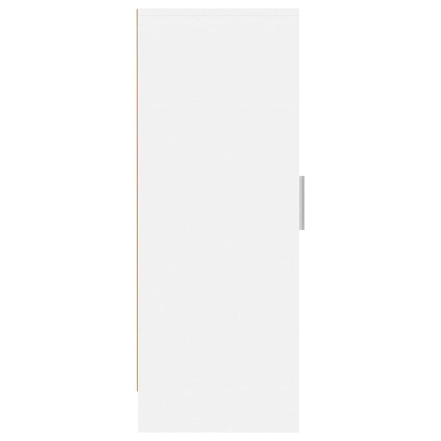 Schoenenkast 32x35x92 cm spaanplaat wit Wit