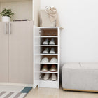 Schoenenkast 32x35x92 cm wit spaanplaat