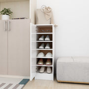 Schoenenkast 32x35x92 cm wit spaanplaat