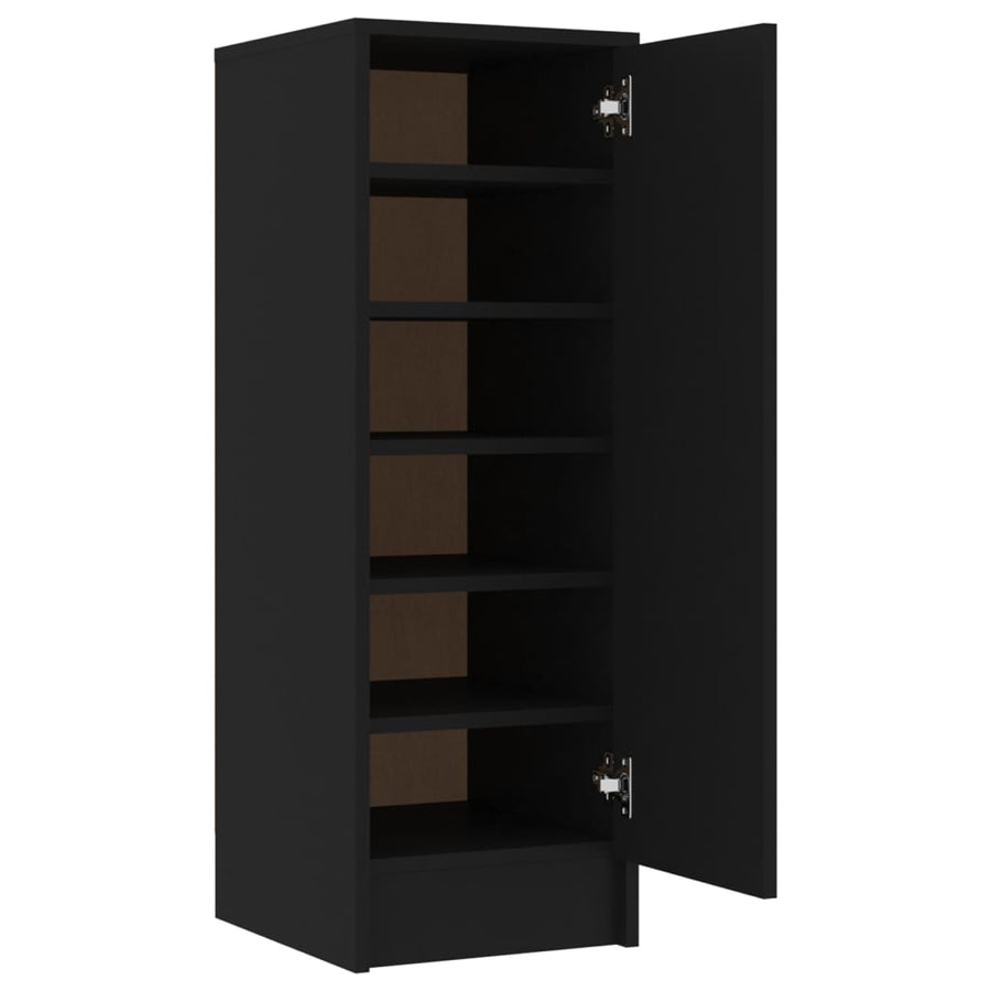 Schoenenkast 32X35X92 Cm Spaanplaat Zwart